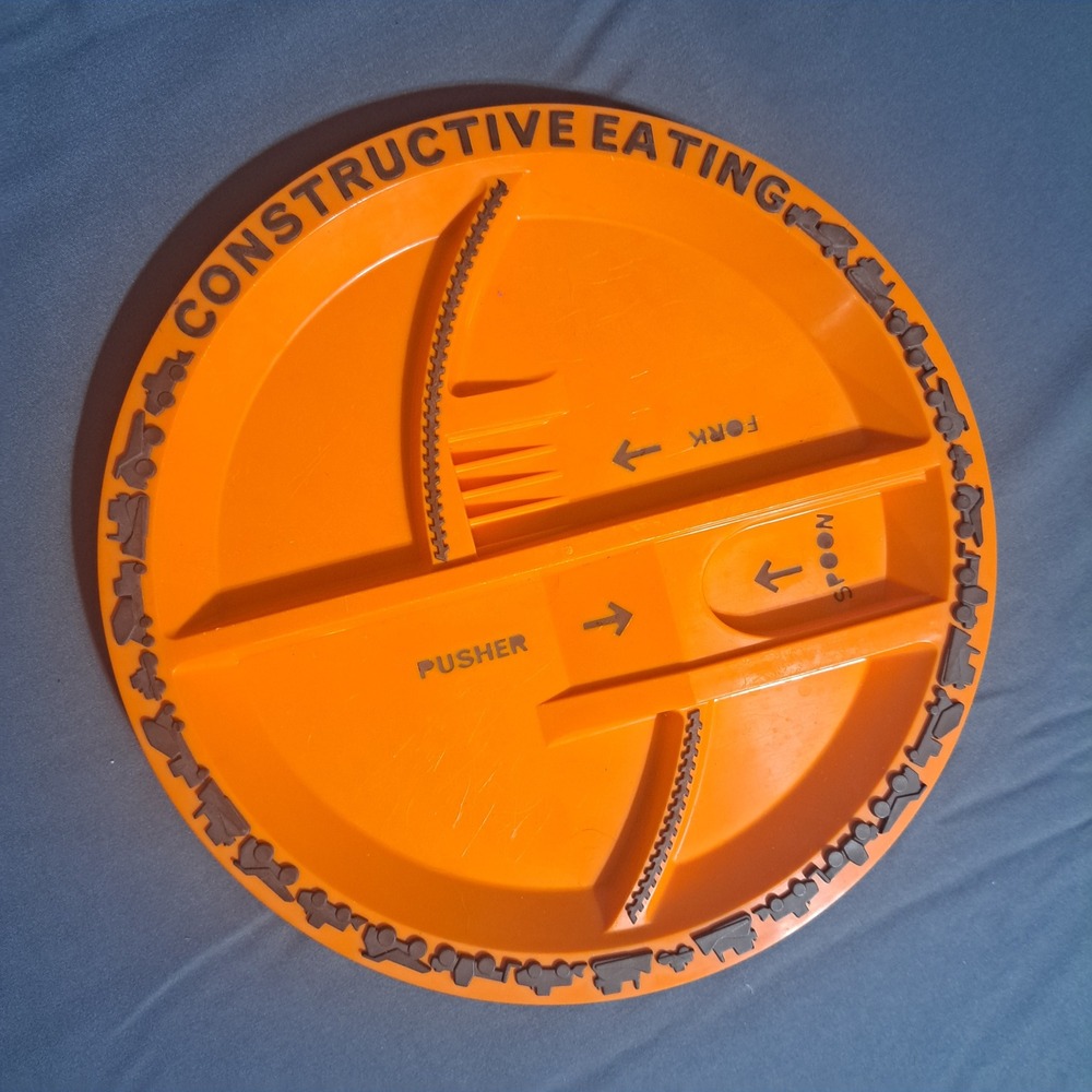 Constructive Eating Divided Plate Toddlers Kids PLATE ONLY